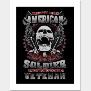 U.S Soldier Veteran military gift patriotic army T-Shirt Posters and Art